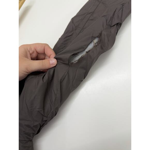 American Eagle Womens Jacket Size Medium Brown Zip Up Lined Y2K - Picture 8 of 13